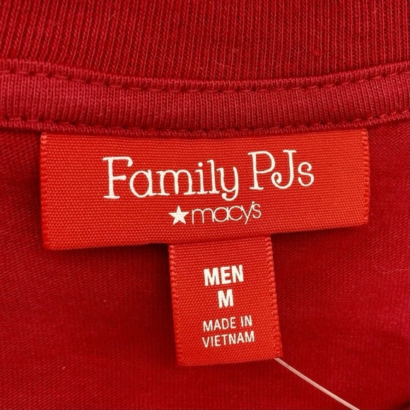 Family PJs Men’s ’Snow Dogs’ Blue Pants/Red Top Coordinated Set New! Size M - Picture 4 of 7